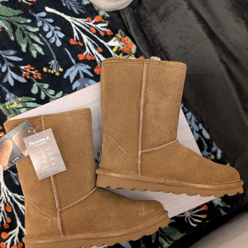 Bearpaw Tan Suede Boots